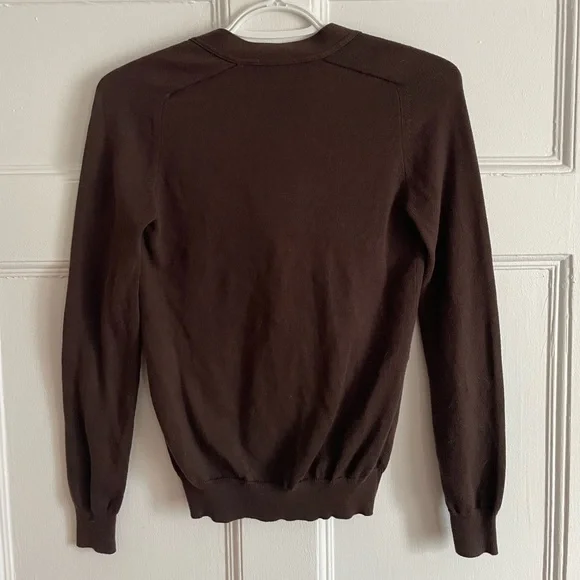 Ralph Lauren Brown Cardigan Sweater - Picture 4 of 6